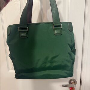 Tumi Forest Green Tote Bag